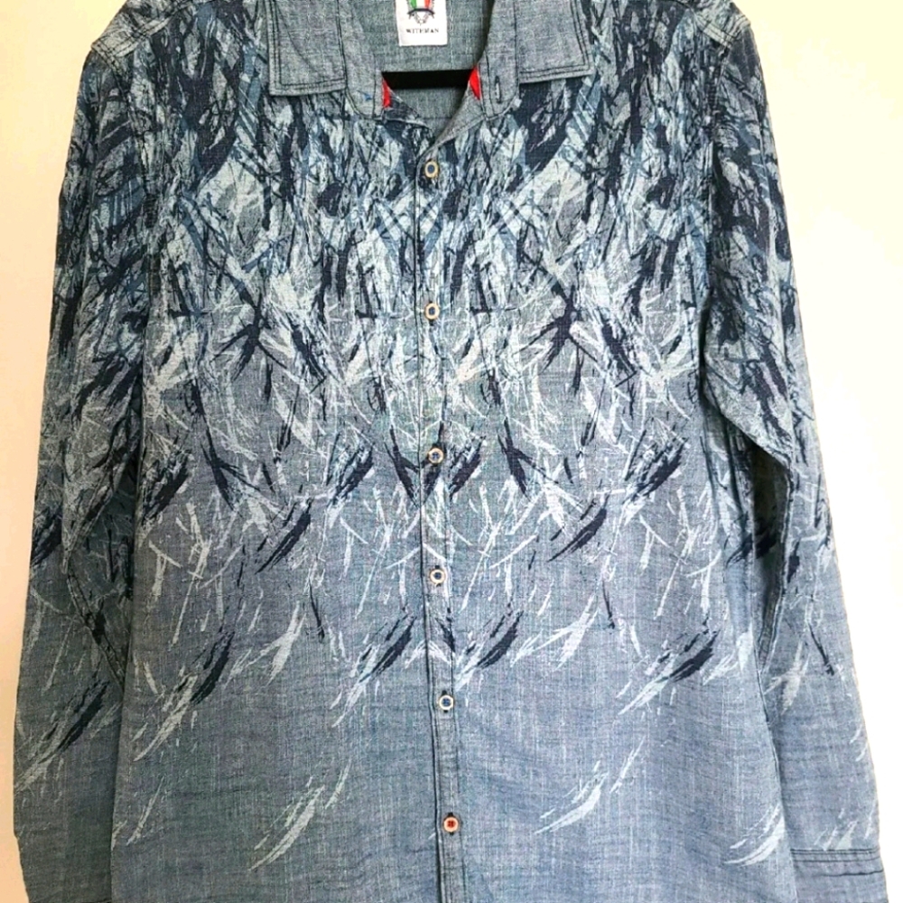 Mens denim-like shirt
